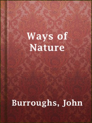 cover image of Ways of Nature